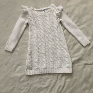 Toddler cream sweater dress from Carter’s 3T